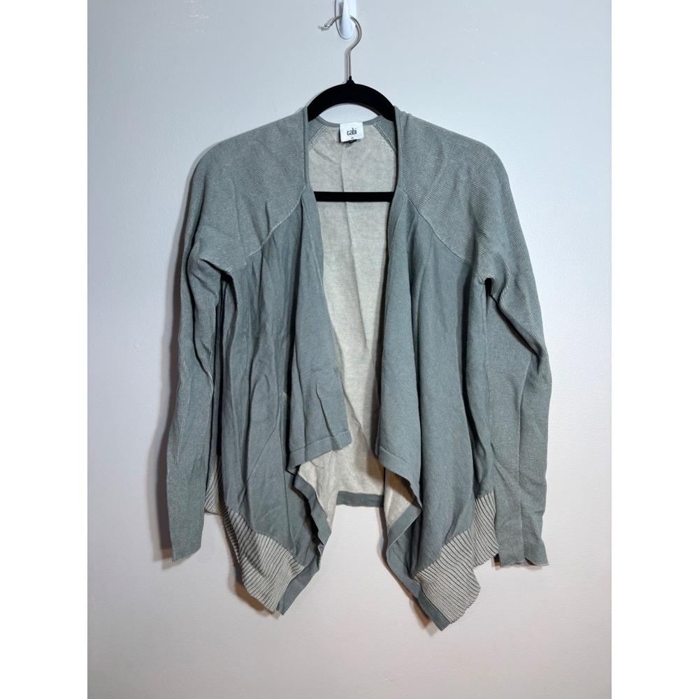 Cabi Open Front Waterfall Draped‎ Cardigan Sweater Womens Medium